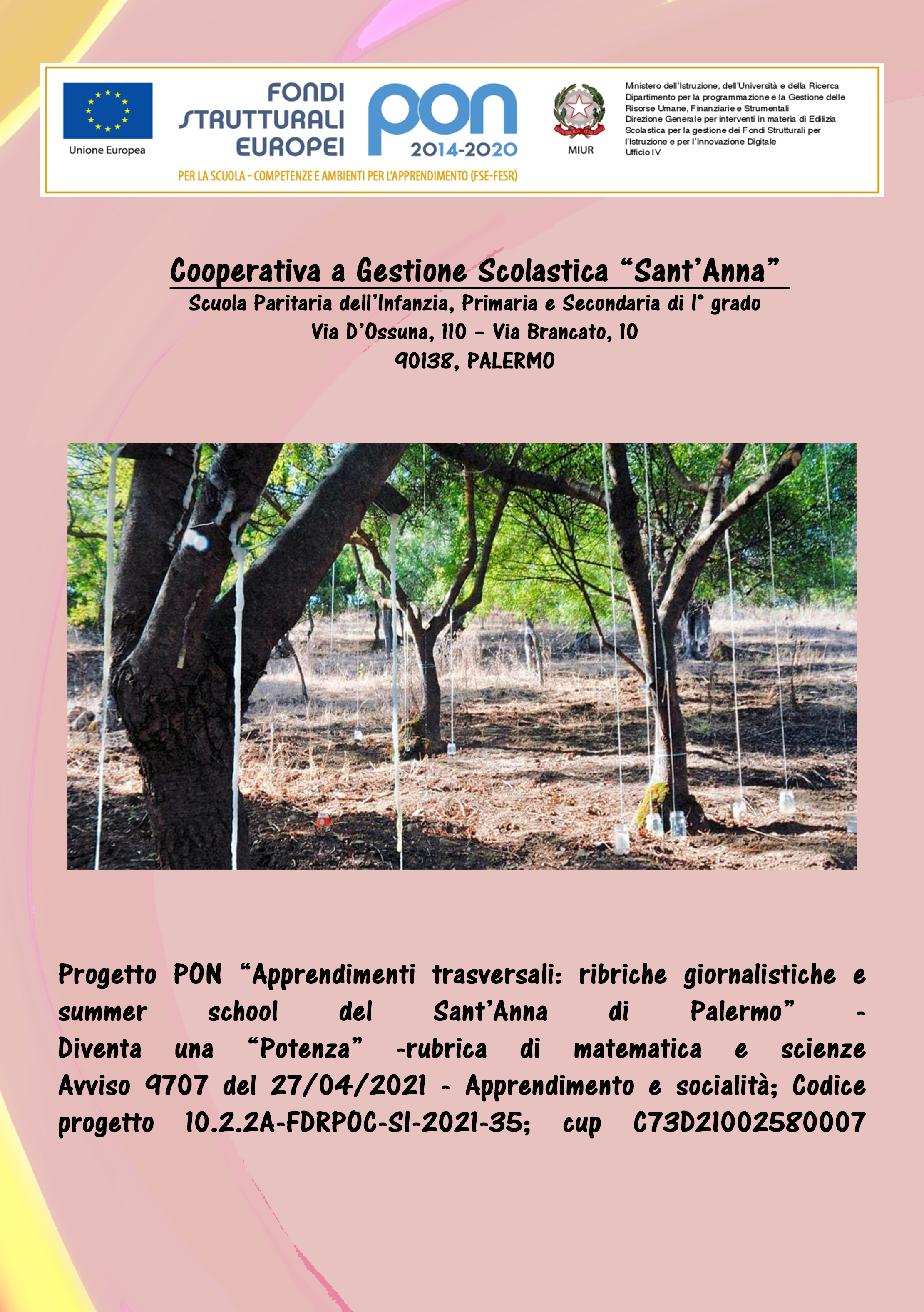 PROGETTO PON DIVENTA UNA POTENZA